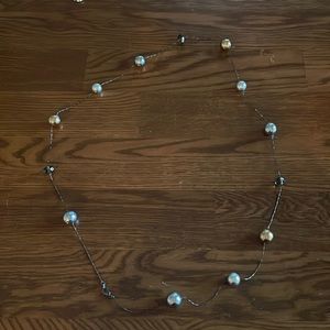 Pearl long necklace